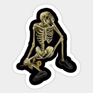 Skull of a Skeleton, Van Gogh Sticker